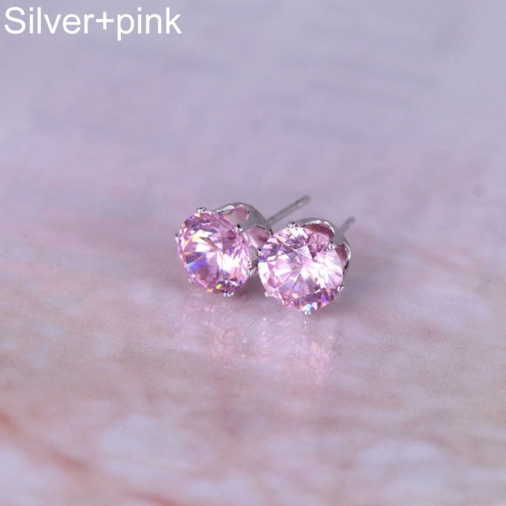 Women Fashion Jewelry Elegant Cubic Zirconia CZ Ear Stud Earrings Image 1