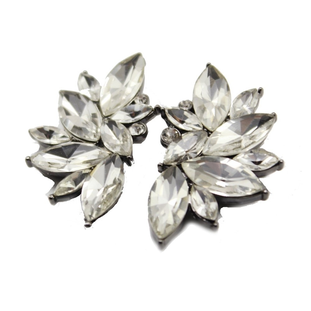 1 Pair Fashion Women Rhinestone Ear Drop Dangle Stud Earrings Jewelry Gift Image 2