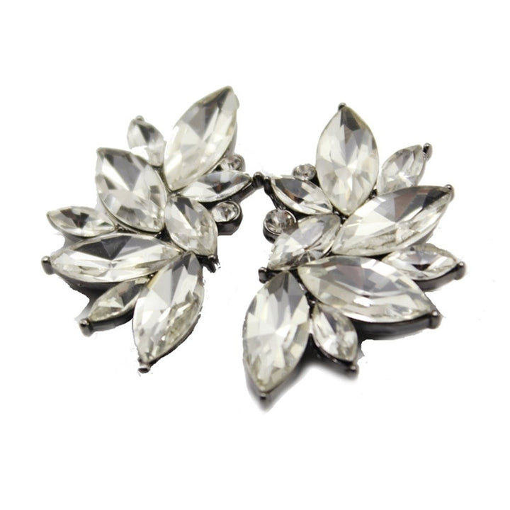 1 Pair Fashion Women Rhinestone Ear Drop Dangle Stud Earrings Jewelry Gift Image 1