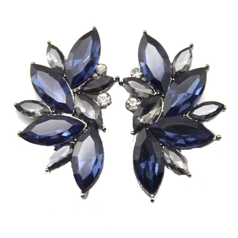 1 Pair Fashion Women Rhinestone Ear Drop Dangle Stud Earrings Jewelry Gift Image 3