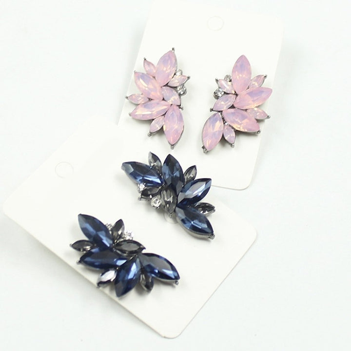 1 Pair Fashion Women Rhinestone Ear Drop Dangle Stud Earrings Jewelry Gift Image 7