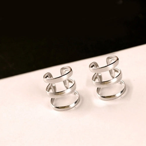 Women Punk Ear Clip Cuff Earrings Non-Piercing Hollow U-Shape Clip On Jewelry Image 9