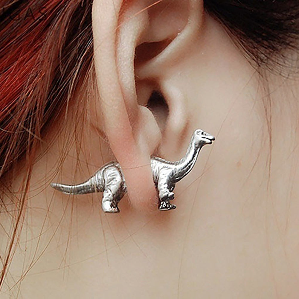 Earring Exquisite Dinosaur Design Alloy Women Men Engagement Jewelry Earring for Anniversary Image 2