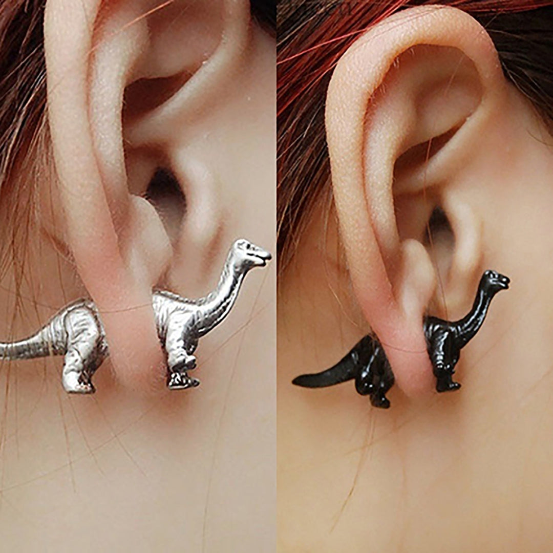 Earring Exquisite Dinosaur Design Alloy Women Men Engagement Jewelry Earring for Anniversary Image 4