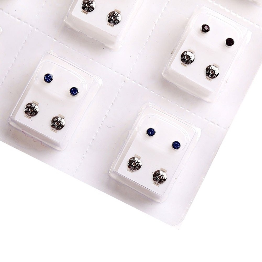 12Pairs Metal Ear Studs Earrings for Piercing Machine Ear Piercing Tool Kit Image 7