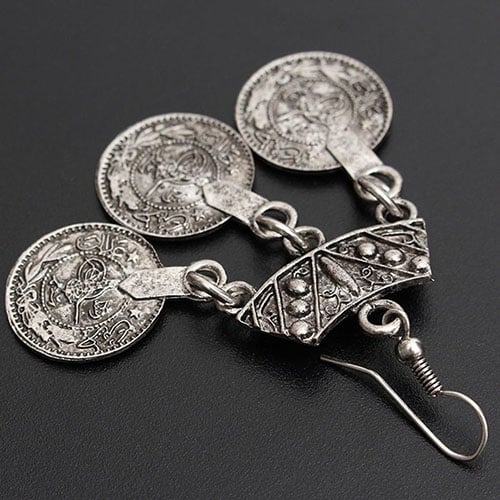 Women Retro Gypsy Bohemian Statement Tibetan Tribal Drop Dangle Hook Earrings Image 4