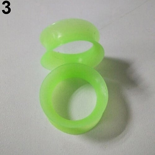 2 Pcs Soft Silicone Ear Flesh Tunnels Plug Stretcher Piercing Gauge Earrings Image 6