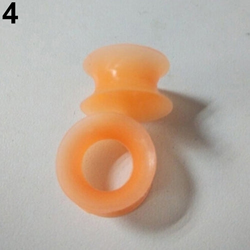 2 Pcs Soft Silicone Ear Flesh Tunnels Plug Stretcher Piercing Gauge Earrings Image 7