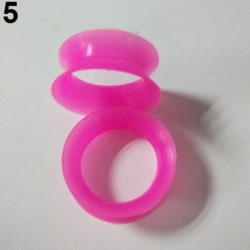 2 Pcs Soft Silicone Ear Flesh Tunnels Plug Stretcher Piercing Gauge Earrings Image 8