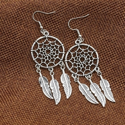 Women Fashion Bohemian Dream Catcher Drop Dangle Earring Christmas Gift Jewelry Image 1