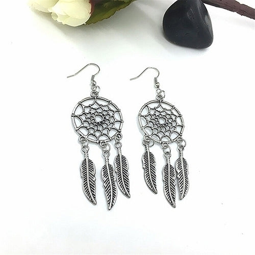 Women Fashion Bohemian Dream Catcher Drop Dangle Earring Christmas Gift Jewelry Image 3