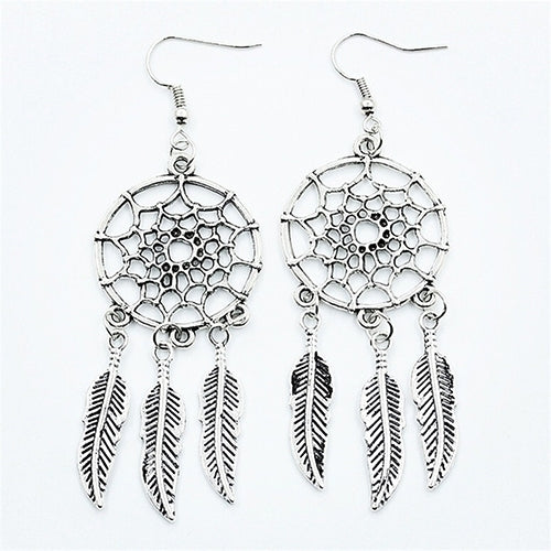 Women Fashion Bohemian Dream Catcher Drop Dangle Earring Christmas Gift Jewelry Image 4