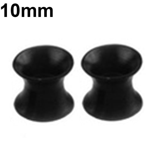 1Pair Silicone Flesh Tunnel Double Flared Saddle Ear Plug Gauge Unisex Piercing Image 2