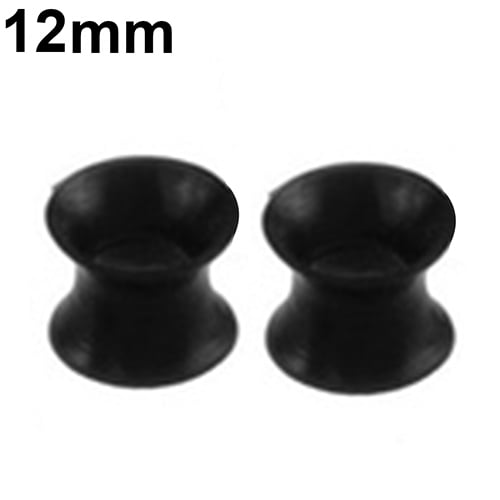 1Pair Silicone Flesh Tunnel Double Flared Saddle Ear Plug Gauge Unisex Piercing Image 3