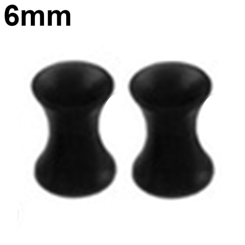 1Pair Silicone Flesh Tunnel Double Flared Saddle Ear Plug Gauge Unisex Piercing Image 4