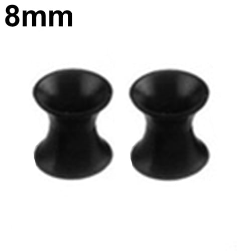 1Pair Silicone Flesh Tunnel Double Flared Saddle Ear Plug Gauge Unisex Piercing Image 4