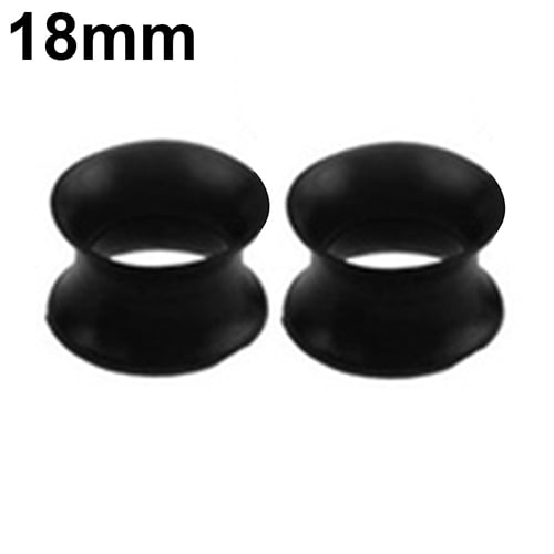 1Pair Silicone Flesh Tunnel Double Flared Saddle Ear Plug Gauge Unisex Piercing Image 8