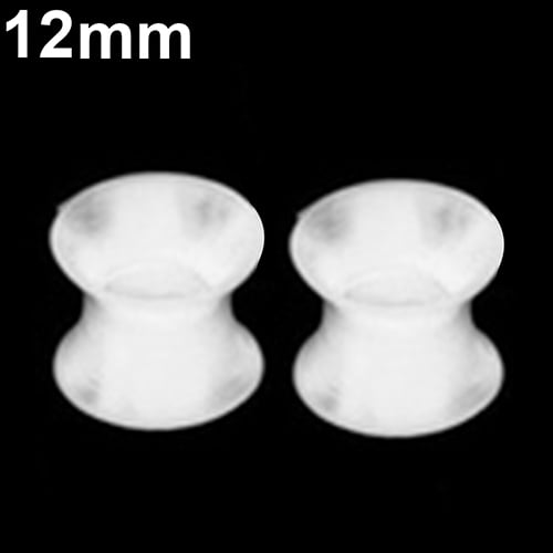 1Pair Silicone Flesh Tunnel Double Flared Saddle Ear Plug Gauge Unisex Piercing Image 11