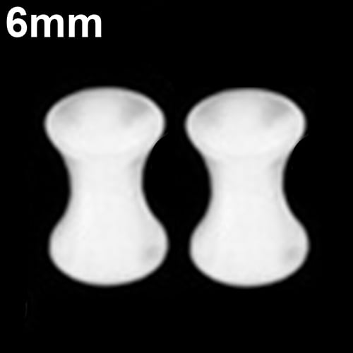 1Pair Silicone Flesh Tunnel Double Flared Saddle Ear Plug Gauge Unisex Piercing Image 12