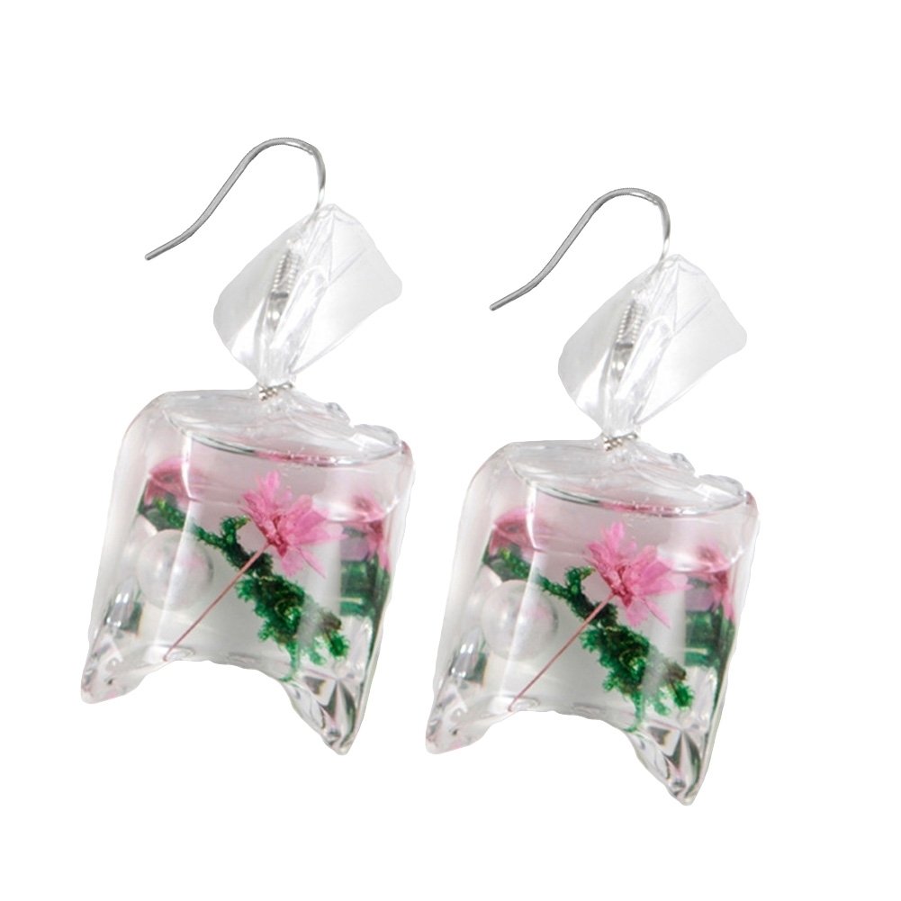 Funny Women Starfish Flower Water Bag Shaped Charm Hook Earrings Jewelry Gift Image 1