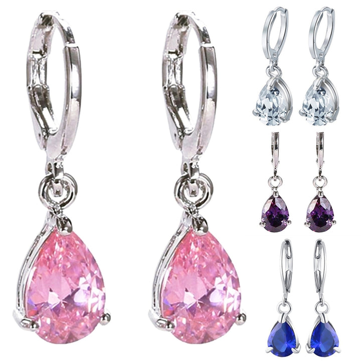 Earrings Simple Skin-friendly Elegant Teardrop Earrings for Gift Image 12