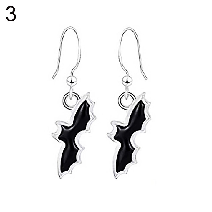 Woman Halloween Spider Bat Pumpkin Boo Letter Pendant Hook Earrings Jewelry Gift Image 10