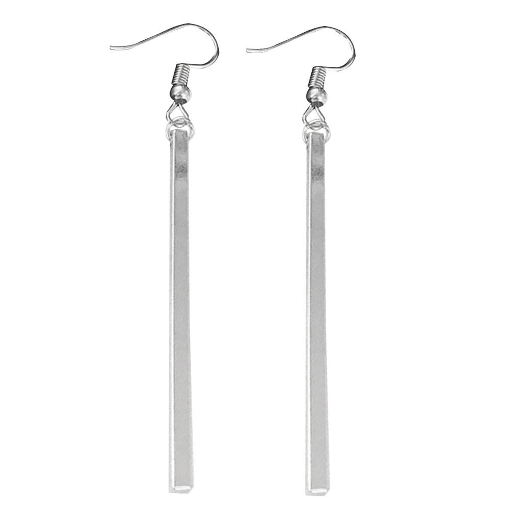 Evening Party Women Fashion Long Bar Drop Dangle Hook Earrings Jewelry Gift Image 2