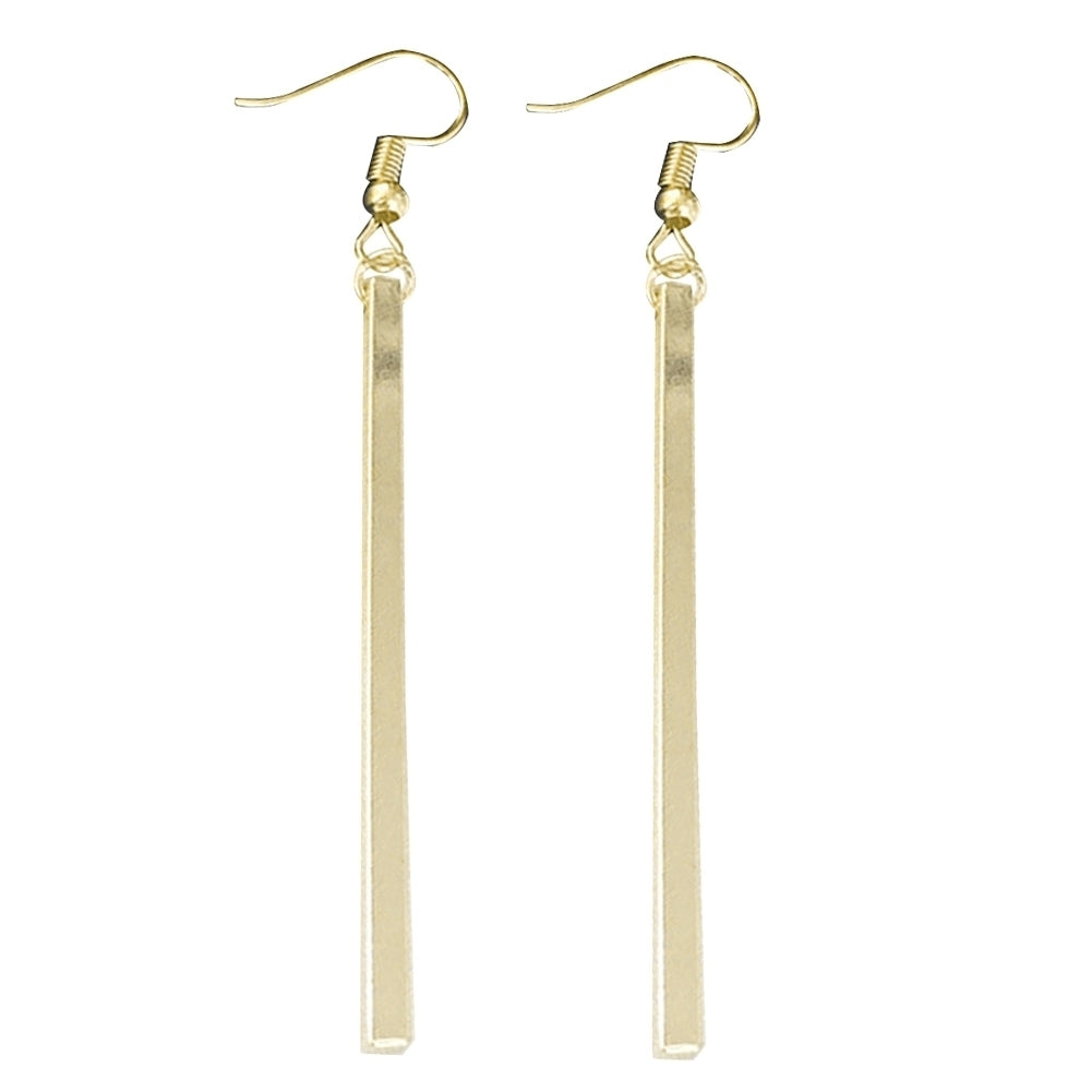 Evening Party Women Fashion Long Bar Drop Dangle Hook Earrings Jewelry Gift Image 3