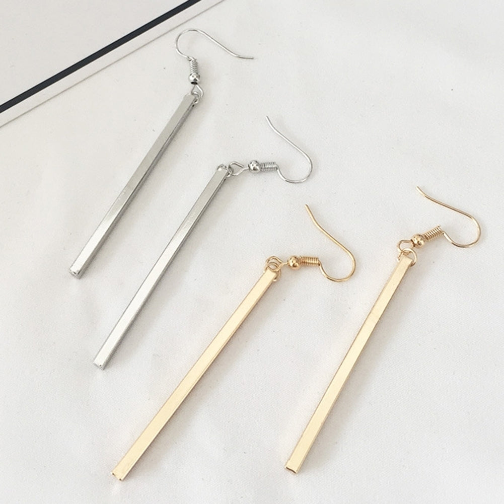 Evening Party Women Fashion Long Bar Drop Dangle Hook Earrings Jewelry Gift Image 4