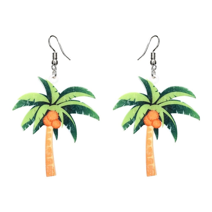 Cute Women Peach Grape Banana Fruit Dangle Hook Earrings Summer Jewelry Gift Image 6