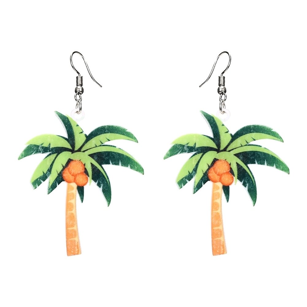 Cute Women Peach Grape Banana Fruit Dangle Hook Earrings Summer Jewelry Gift Image 1