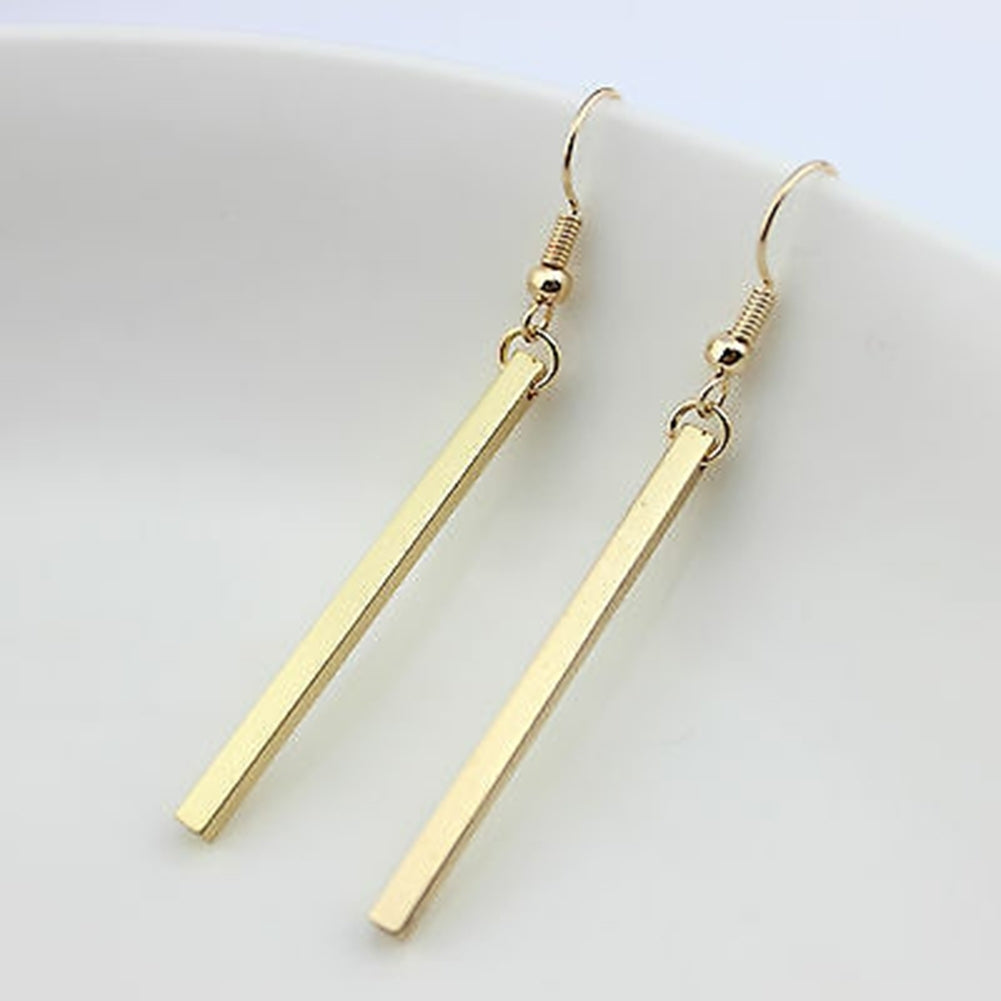 Evening Party Women Fashion Long Bar Drop Dangle Hook Earrings Jewelry Gift Image 9