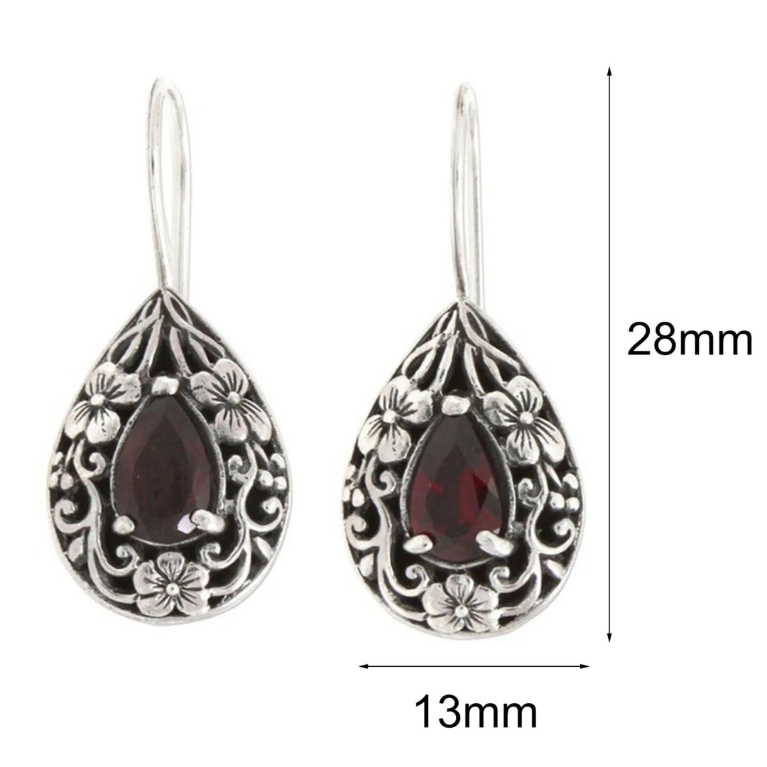 1 Pair Lady Earring Easy-cleaning Brilliant Cute Artificial Gem Ear Drop for Gift Image 4