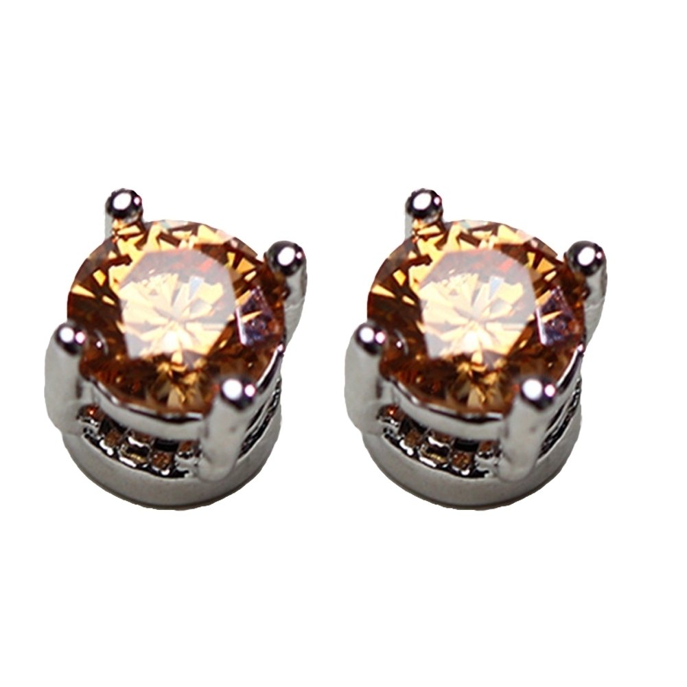 Men Women Rhinestone Inlaid Magnetic Ear Stud Earrings Non Piercing Jewelry Gift Image 6