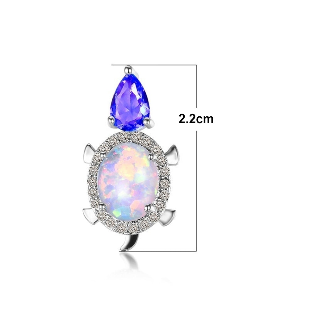 Fashion Women Tortoise Faux Opal Rhinestone Ear Stud Earrings Party Jewelry Image 11