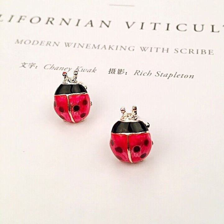 Cute Women Fruit Strawberry Watermelon Ladybird Ear Stud Earrings Jewelry Gift Image 4