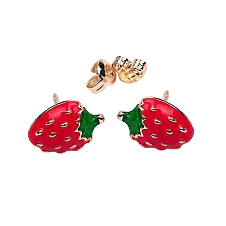 Cute Women Fruit Strawberry Watermelon Ladybird Ear Stud Earrings Jewelry Gift Image 8