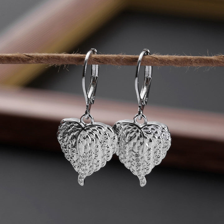 Fashion Women Love Heart Wing Rhinestone Dangle Earrings Party Jewelry Gift Image 6