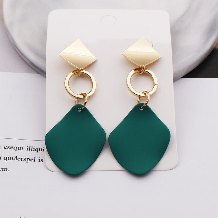 2Pairs Women Fashion Geometric Square Drop Stud Earrings Party Jewelry Gift Image 9