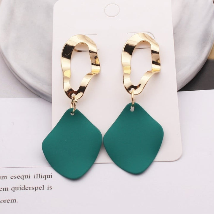 2Pairs Women Fashion Geometric Square Drop Stud Earrings Party Jewelry Gift Image 10