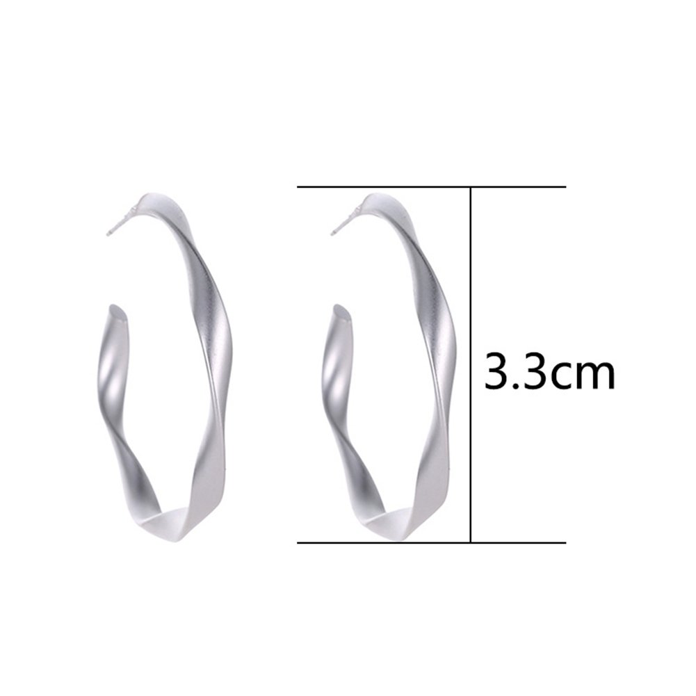 2Pairs Women Fashion Matte Circle Hoop Leverback Earrings Party Jewelry Gift Image 9