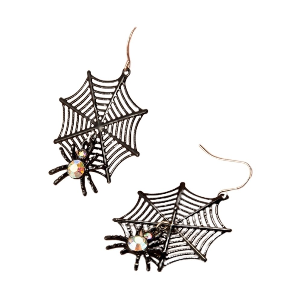 Halloween Gothic Ghost Spider Skull Earrings Female Horrified Funny Eardrop Image 4