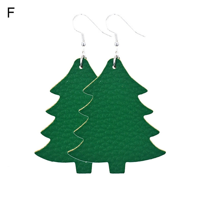2 Pair Women Fashionable Christmas Tree Eardrop Hook Earrings Jewelry Accessory Image 7
