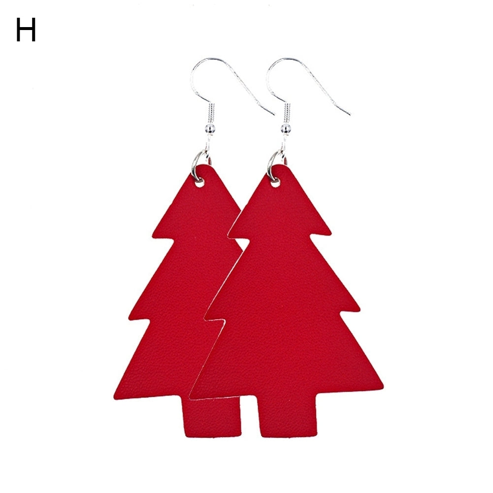 2 Pair Women Fashionable Christmas Tree Eardrop Hook Earrings Jewelry Accessory Image 9