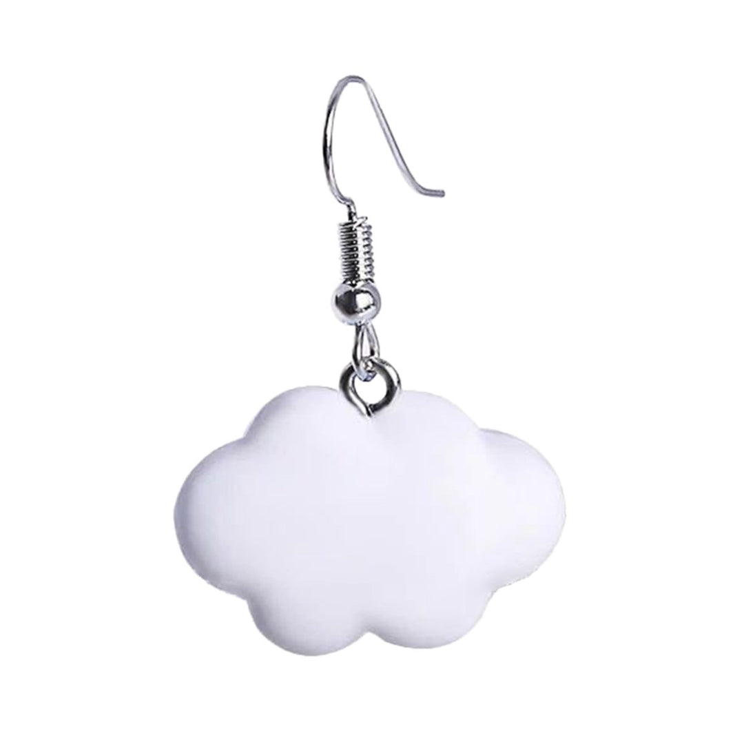 Cute Cloud Shape Dangle Earrings Ear Hook Weather Jewelry Accessory for Girls Image 11