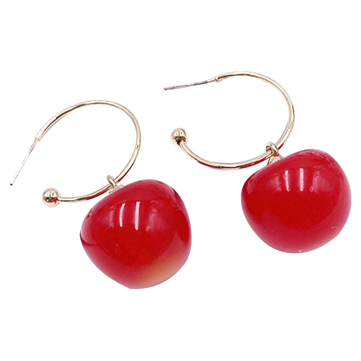 1 Pair Women Sweet Cherry Fruit Pendent Earrings Studs Jewelry Accessories Gift Image 8