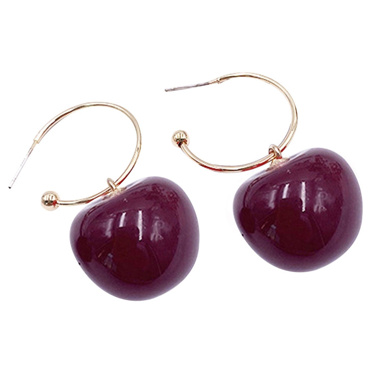 1 Pair Women Sweet Cherry Fruit Pendent Earrings Studs Jewelry Accessories Gift Image 9