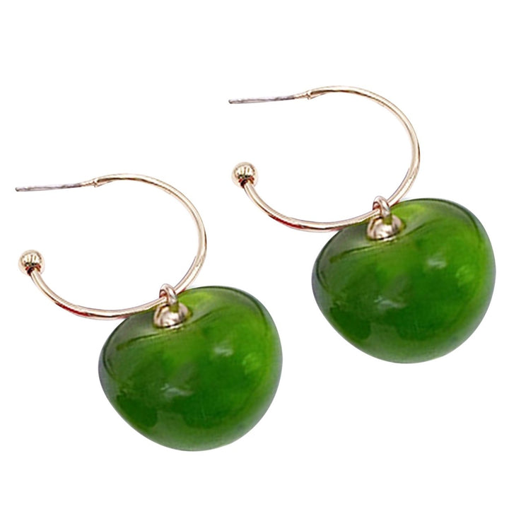 1 Pair Women Sweet Cherry Fruit Pendent Earrings Studs Jewelry Accessories Gift Image 1