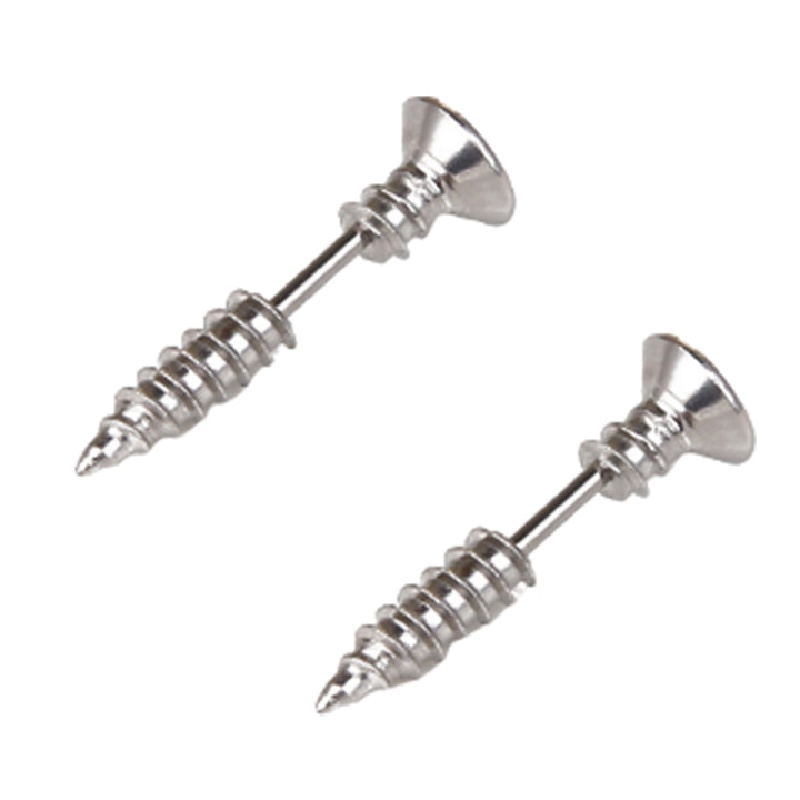 Funny Screw Shape Ear Studs Cool Double-Sided Earrings Fashion Jewelry Gift Image 7