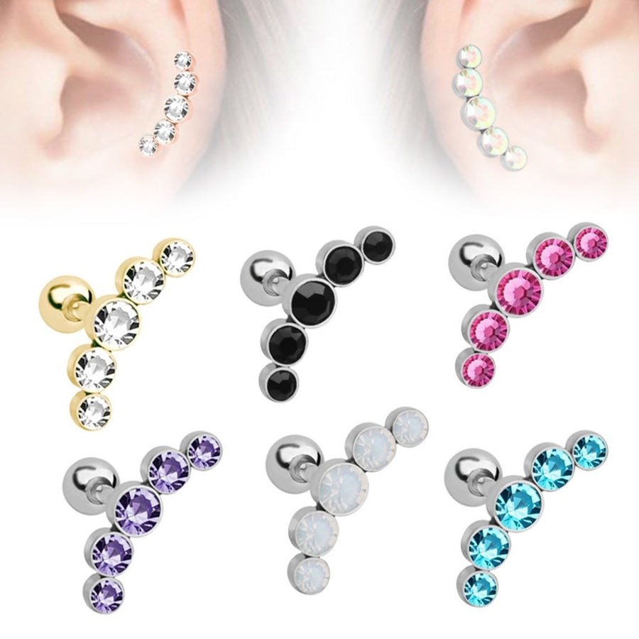 Ear Stud Fashion Unique Design Metal Elegant Ear Clip for Outdoor Image 1